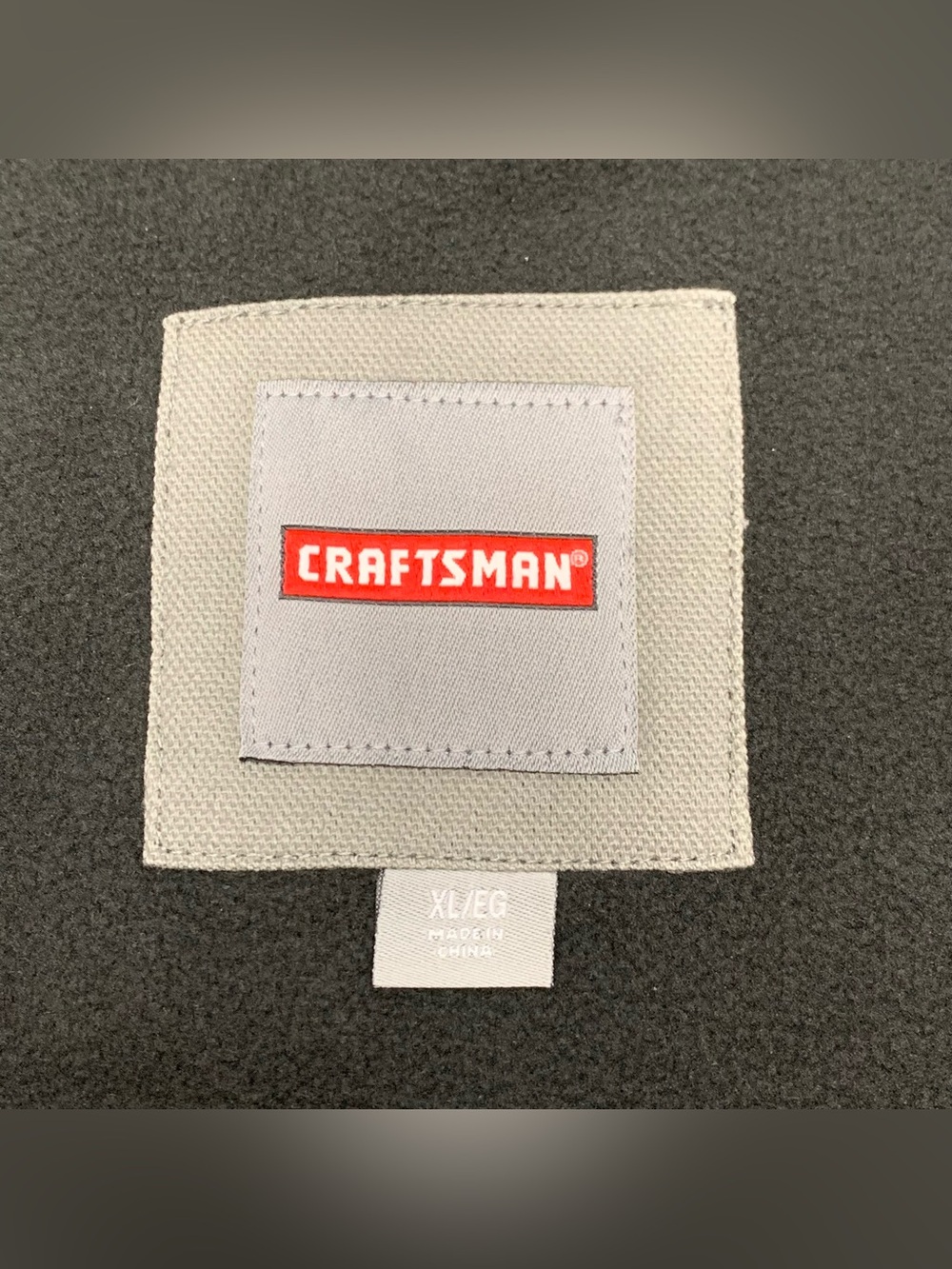 Craftsman Canvas Work Jacket Gray Heavy Duty Fleece Lined Coat Mens Size XL - Picture 4 of 11